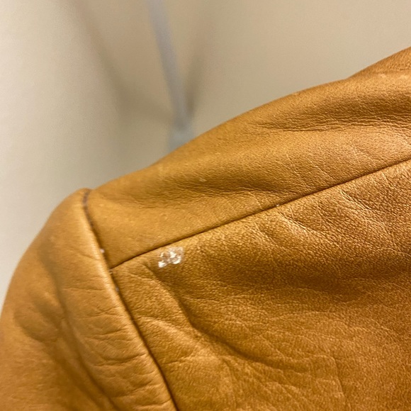 Adam Lippies Brown Leather Jacket - Picture 3 of 6